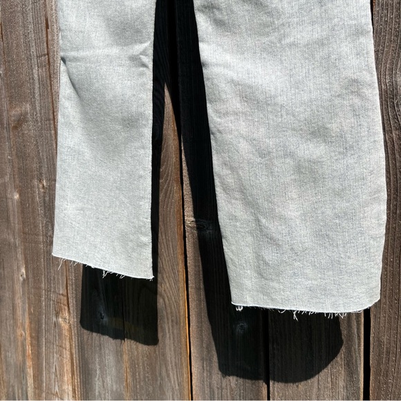 Banana Republic light wash cropped demi bootcut raw hem jean size 4 - Picture 12 of 16